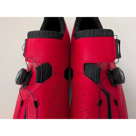 Men's Fizik Infinito R1 Bike Shoes Red US 9.5 EU 42.5  Shimano SM-SM11 Cleats - Picture 4 of 11